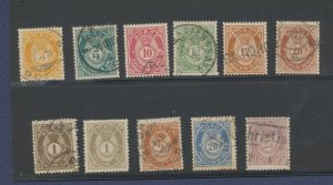 NORWAY - Scott 35-45 - used - complete set
