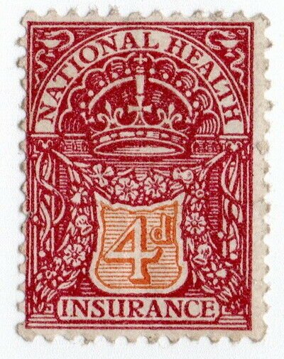 (I.B) George V Revenue : National Health & Insurance 4d