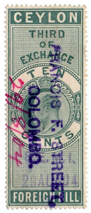 (I.B) Ceylon Revenue : Foreign Bill 10c (Third)