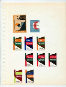 France Paris Foire MH Unused MNH Poster Labels (Appx 70 Items) NS 525