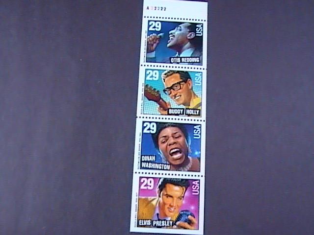 U.S.# 2731,2735-2737(2737b)-MINT/NH-BOOKLET PANE OF 4--AMERICAN MUSIC--1993