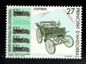 Andorra  (Spanish) Scot 221  MNH** 1992 National Automobile Museum stamp