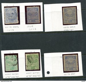 Brazil 1890-3 Newspaper stamps All with Plate errors Used/MH 14947