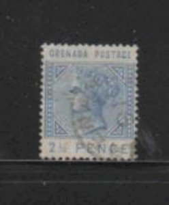 GRENADA #22 1883 2 1/2p QUEEN VICTORIA F-VF USED e