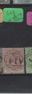 TOBAGO (P2912B)  QV  1D   SG9    A14 CANCEL  USED 