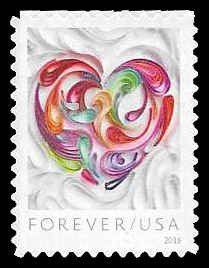 PCBstamps  US #5036 {49c}Quilled Paper Hearts, MNH, (26)
