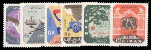 Iran #1276-1281 Cat$43.75, 1964 Socioeconomic Bills, complete set, never hinged