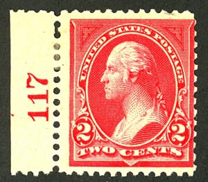 U.S. #265 MINT PL# SINGLE OG HR