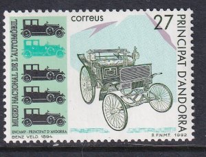 Andorra Spanish 221 Cars MNH VF