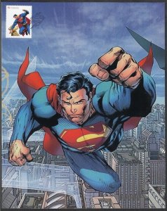 CANADA Sc #2679/83.88 SUPERMAN 75th ANN PHOTO with STAMP FIRST DAY CANCELLED