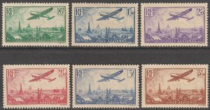 EDSROOM-14394 France C8-13 H 1936 Complete to 5 Franc Airmail CV$151.75