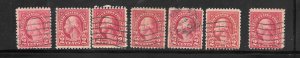 #554 Used 7 stamps 10 Cent Collection / Lot (m12)