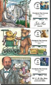 US Collins FDC SC#3182 a-o Celebrate The Century: The 1900's