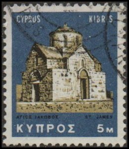 Cyprus 279 - Used - 5m St. Jame's Church, Tricomo (1966) +