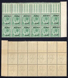 SWA SG16 1/2d  opt Zuid west (11 mm) Block of 12 U/M Cat 78++ pounds