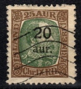 Iceland #133 F-VF Used  CV $8.50 (X295)