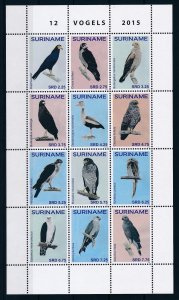 [SU2103] Suriname Surinam 2015 Birds Set in sheet MNH