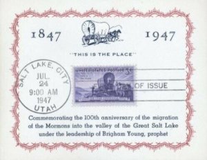 950 3c UTAH - Reid-Bernet Card