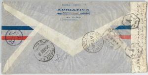 65193  - EGYPT - POSTAL HISTORY -   COVER to ITALY 1958 - EGYPTIAN CENSOR TAPE