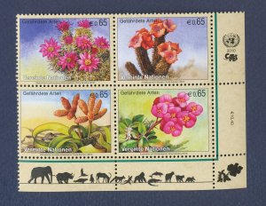 UN - UNITED NATIONS Vienna - Scott 465-468 - MNH - Cactus Flowers - 2010