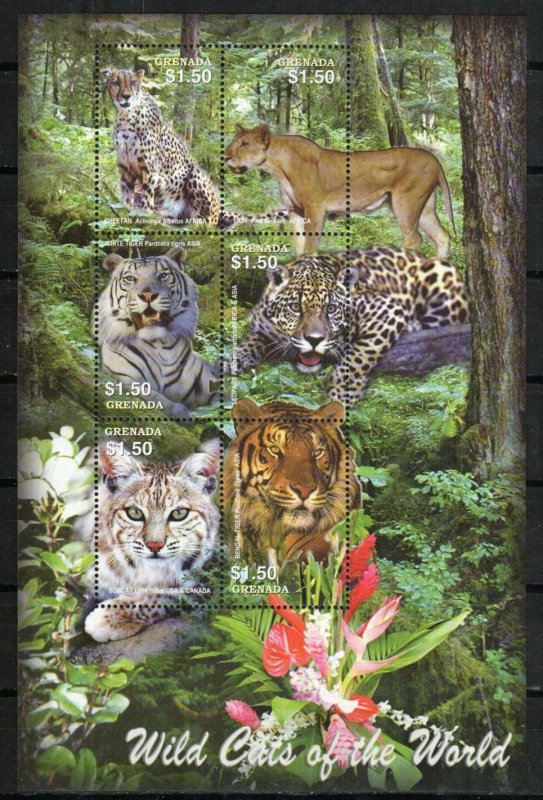 Grenada Stamp 3490  - Wild Cats of the World