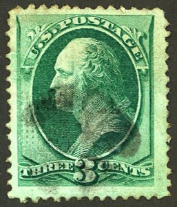 U.S. #136 USED STAINS SML CREASES 