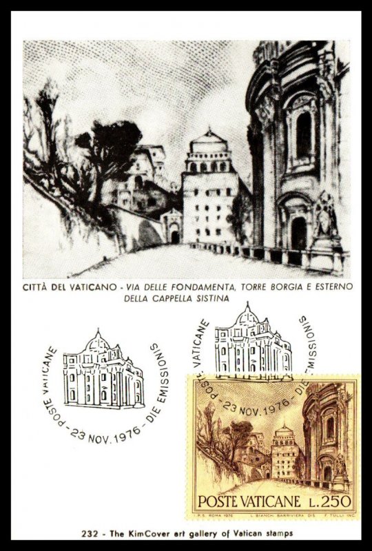 Vatican City 601-606 Set of Six Maxi Cards U/A FDC