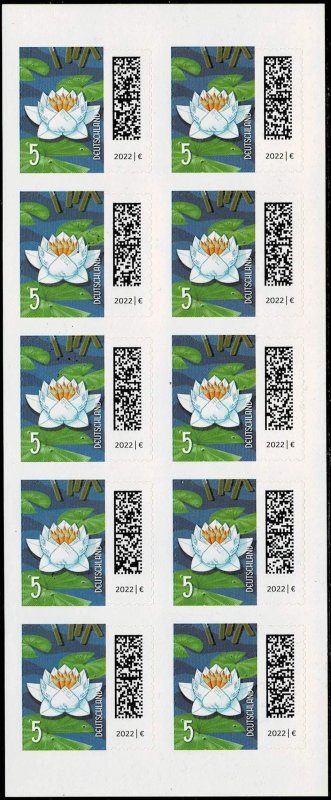 Germany 2021,Sc# MNH,  Letter post, new series, booklets, self-adhesive