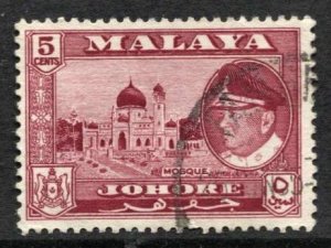 STAMP STATION PERTH Johore #161 Sultan Ismail Used 1960 CV$0.30