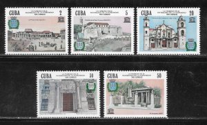 Cuba 2820-2824 UNESCO World Heritage set MNH