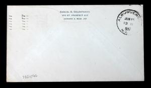 US Return to Sender First Flight Cover GALLUP NM JUN 25 1947 AM 73 