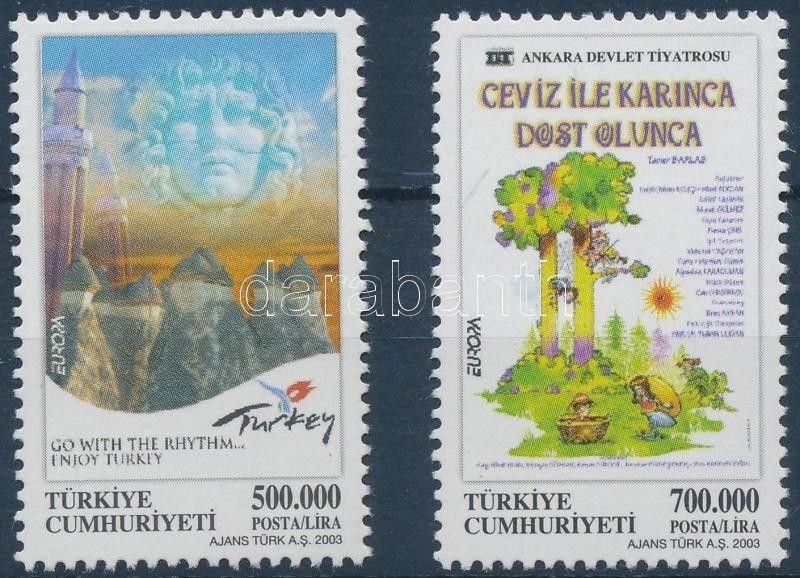 Turkey stamp Europa CEPT poster art set  MNH 2003 Mi 3333-3334 WS176602