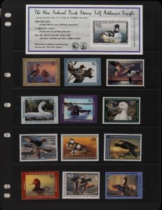 UNITED STATES - REVENUES Duck Stamps 1999-2007 collection. Sc cat US$330.