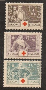 Finland B15-B17 Set Mint never hinged