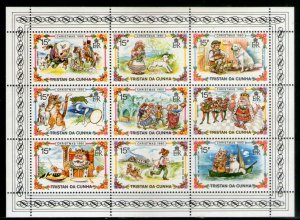 Tristan Da Cunha 1980 Christmas Children's Rhymes Sc 282 Sheetlet MNH # 7647