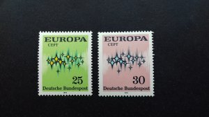 Gernany 1972 EUROPA Stamps Mint