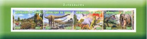 Dinosaurs Stamps 2017 MNH Prehistoric Animals 4v M/S I