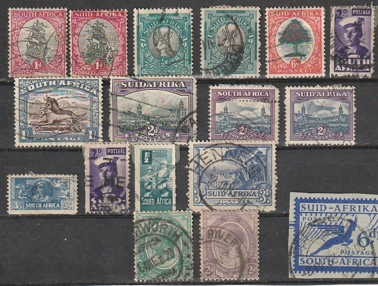 South Africa Used lot of 17 #190902-9