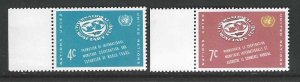 United Nations Scott 90-91  MNH  Post Office fresh