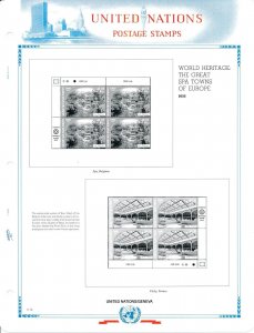 WHITE ACE 2022 United Nations Inscription Blocks Stamp Album Supplement UNIB-68