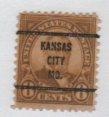 US 1927 - Scott 640 used - 8c, Grant - Precancel Kansas City