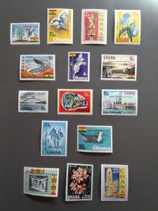 Ghana 356-370  VF MNH. Scott $ 19.10