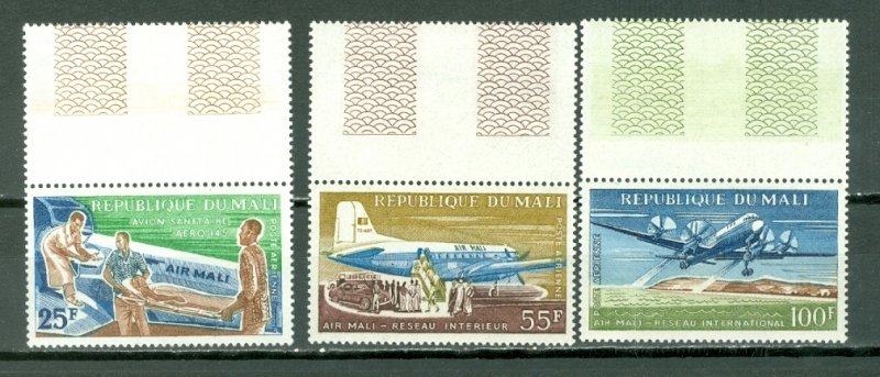 MALI 1963 AIR #C16-18 MARGIN SET MNH...$3.10