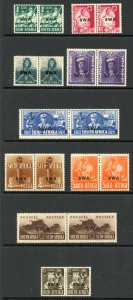 South West Africa SG114/22 Set with 1d Stain on Uniform M/M Cat 55+++ pounds