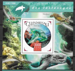 Guinea-Bissau MNH S/S World Of Turtles 2015