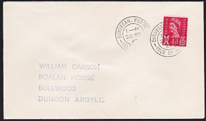 GB SCOTLAND 1969 cover DUNVEGAN PORTREE / ISLE OF SKYE cds.................A9006