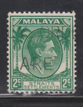 STRAITS SETTLEMENTS Scott # 239 Used - KGVI Definitive