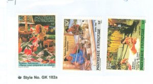 French Polynesia #444-446 Mint (NH) Single (Complete Set)