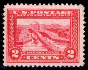 US Stamp #398 2c Carmine Panama Canal MINT NH SCV $35.00