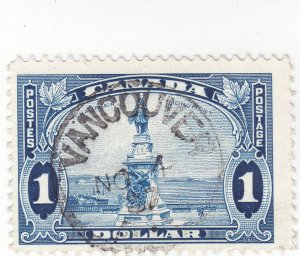 Canada - Scott #227 - $1 Blue- Used